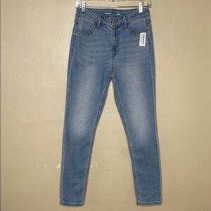 OLD NAVY High Rise WOW Super Skinny Light Wash Stretchy Jeans NWT 4